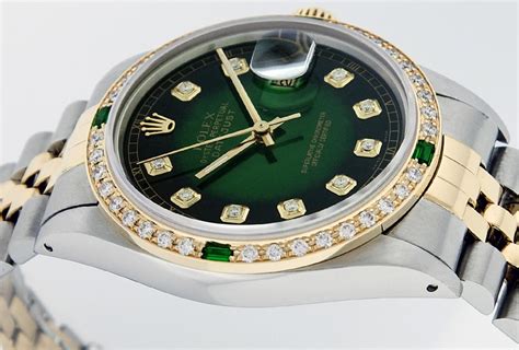 green vigneete diamond and emerald rolex men s watch|Green Emerald Rolex .